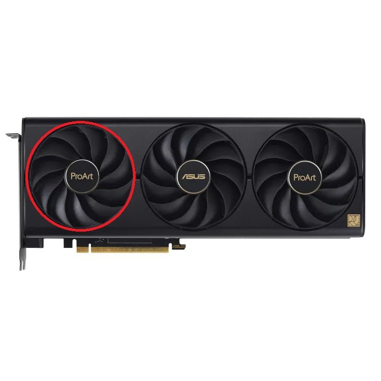 Asus ProArt GeForce RTX 4060, 4070, 4080 (Ti) GPU Fan Replacement