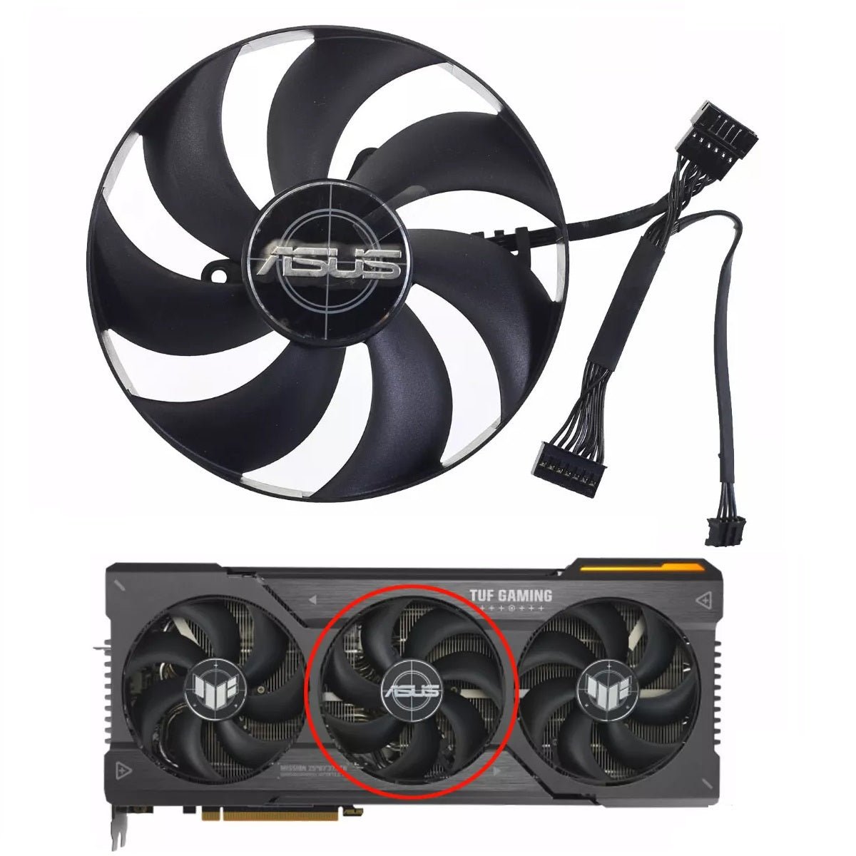 ASUS ROG STRIX GeForce RTX 4080, 4090 GPU Fan Replacement