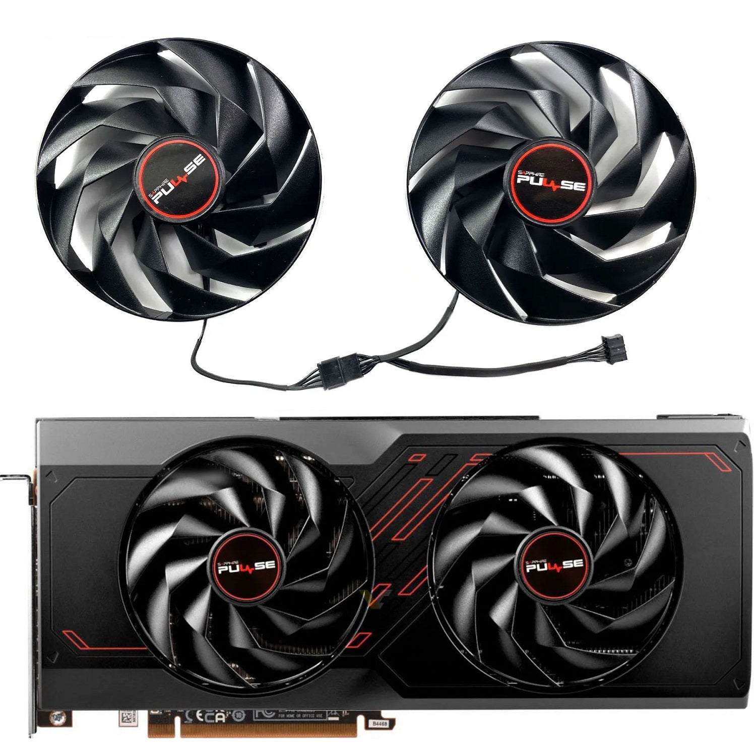 SAPPHIRE PULSE AMD Radeon RX 7600, 7700, 7800 XT GPU Fan Replacement