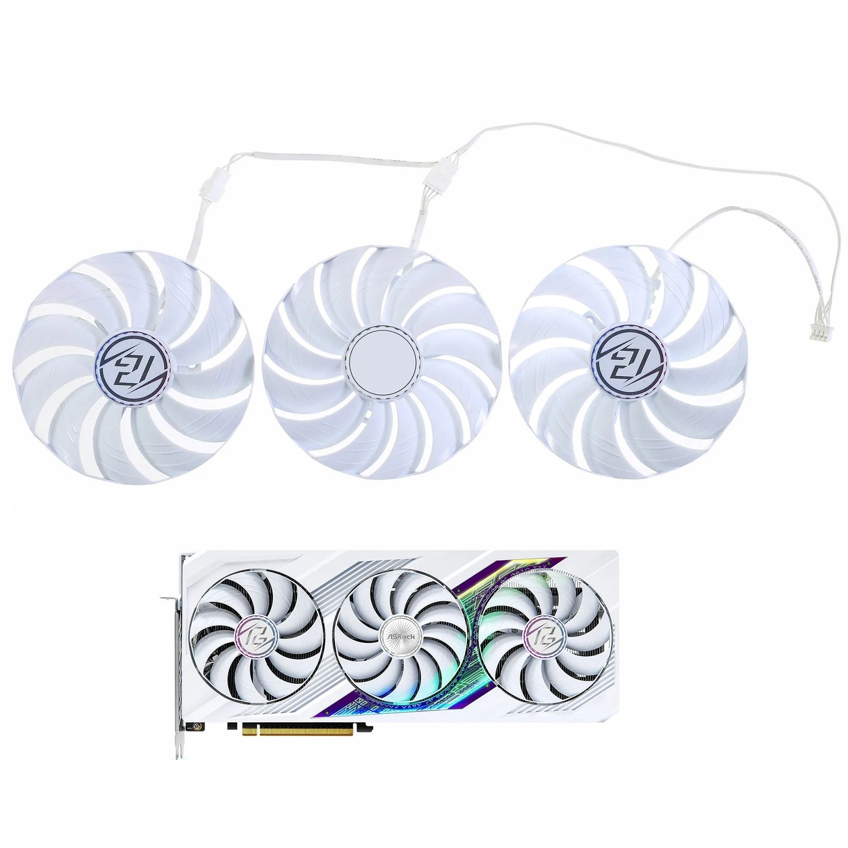 ASRock Radeon RX 7900 XT Phantom Gaming White GPU Fan Replacement