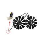 ASUS DUAL RTX 2080Ti O11G Fan Replacement Model T129215SH, 14 Pin