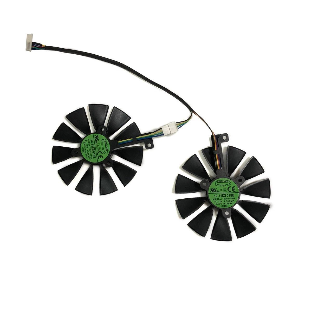 ASUS DUAL RTX 2080Ti O11G Fan Replacement Model T129215SH, 14 Pin