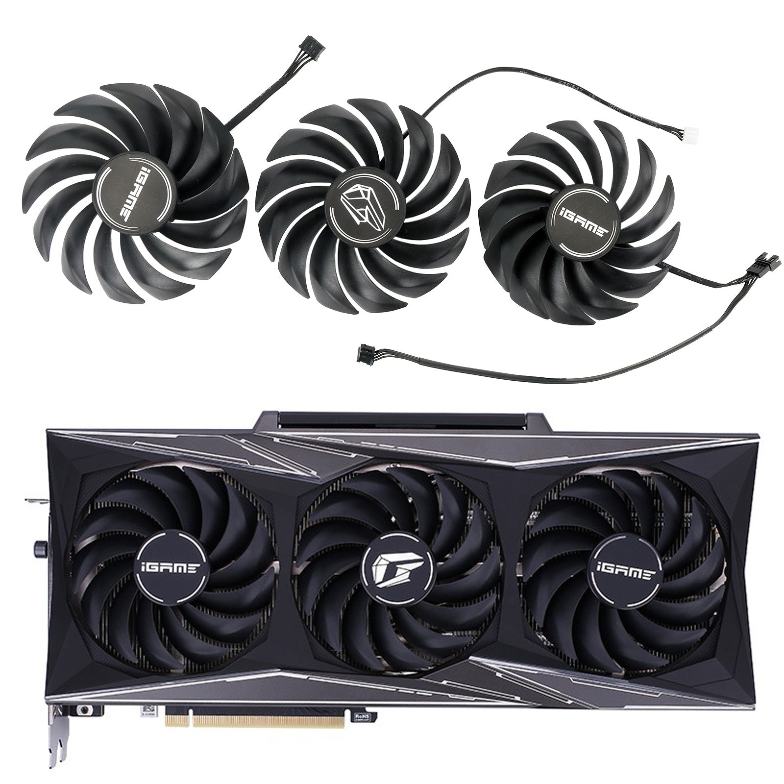 Colorful iGame Geforce RTX 3060 3070 3080 3090 Vulcan Fan Replacement Model: PVA080E12R