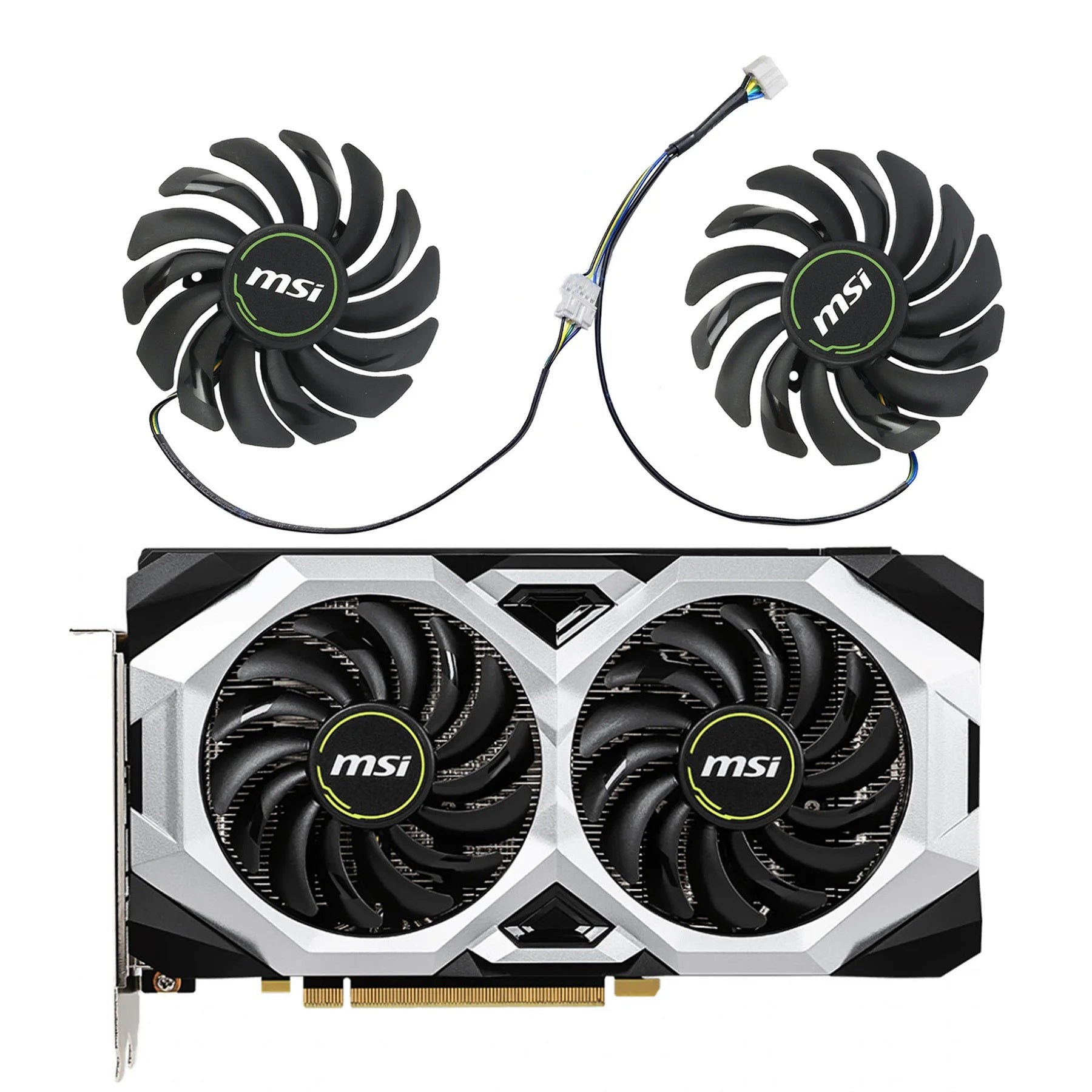MSI GeForce RTX 2060, 2070 SUPER VENTUS GP GPU Fan Replacement