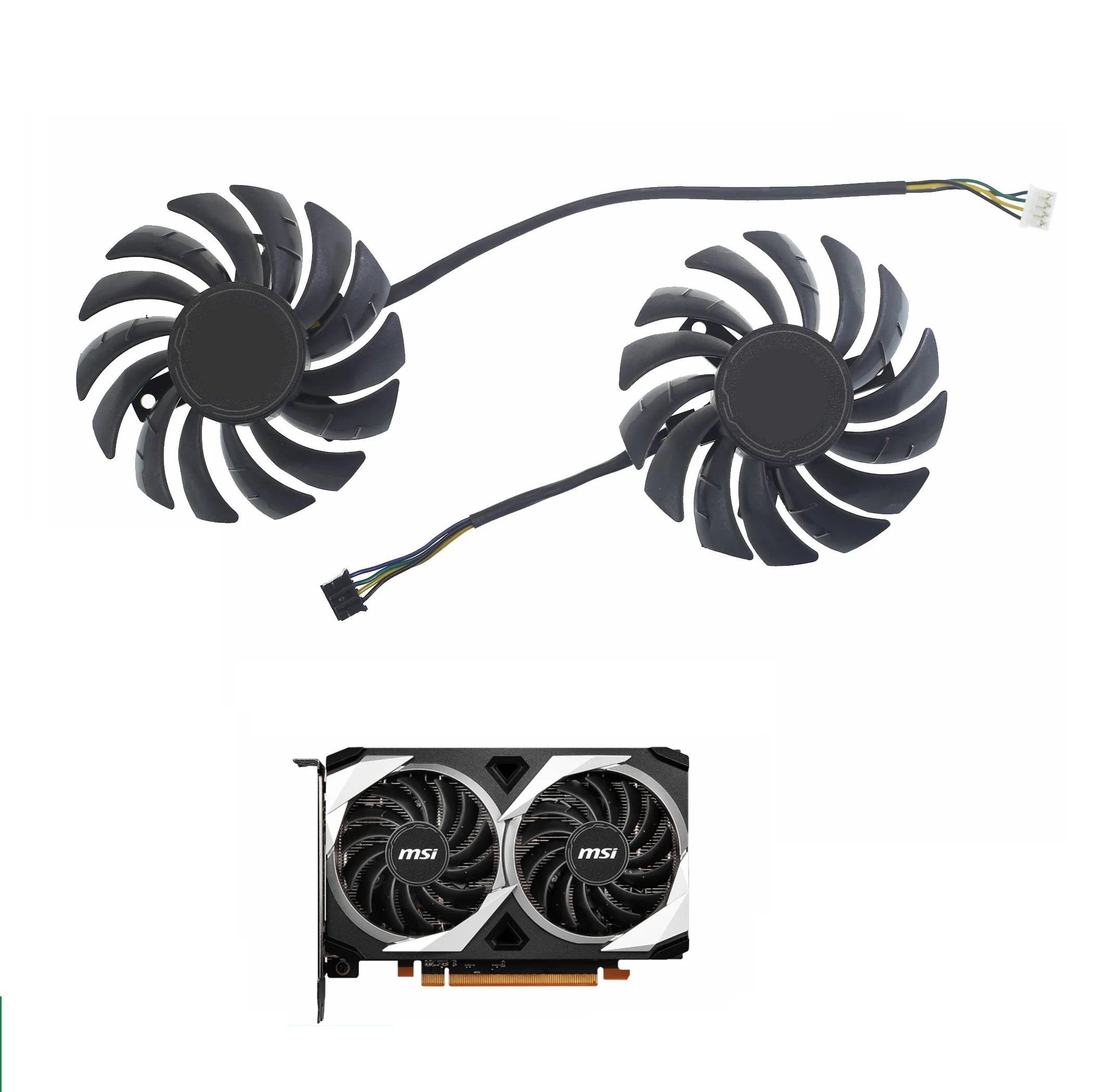 MSI RX 6500 XT MECH 2X GPU Fan Replacement