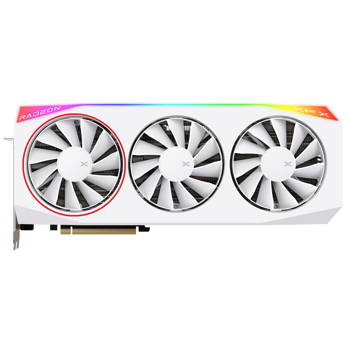 XFX Mercury AMD Radeon RX 9070 XT OC White Gaming Edition GPU Fan Replacement and Shroud