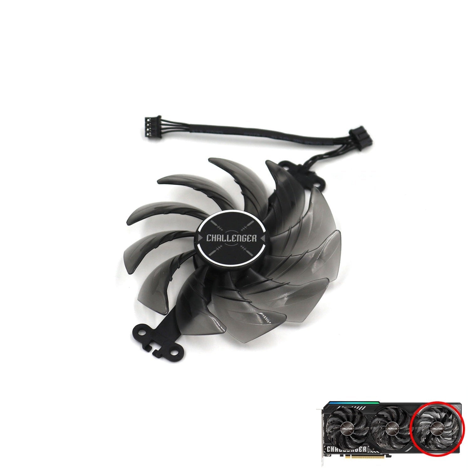 ASRock AMD Radeon RX 9070 XT Challenger Fan Replacement