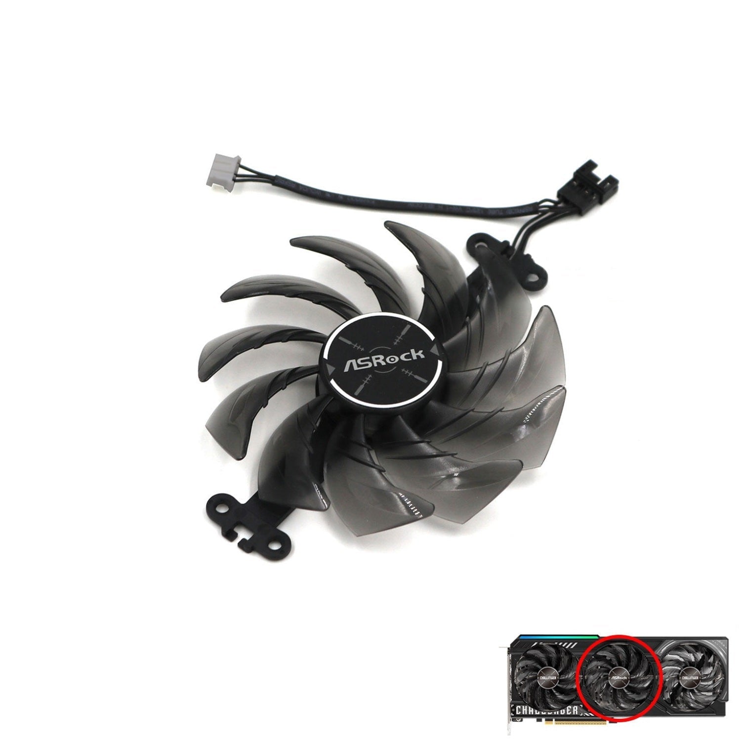 ASRock AMD Radeon RX 9070 XT Challenger Fan Replacement