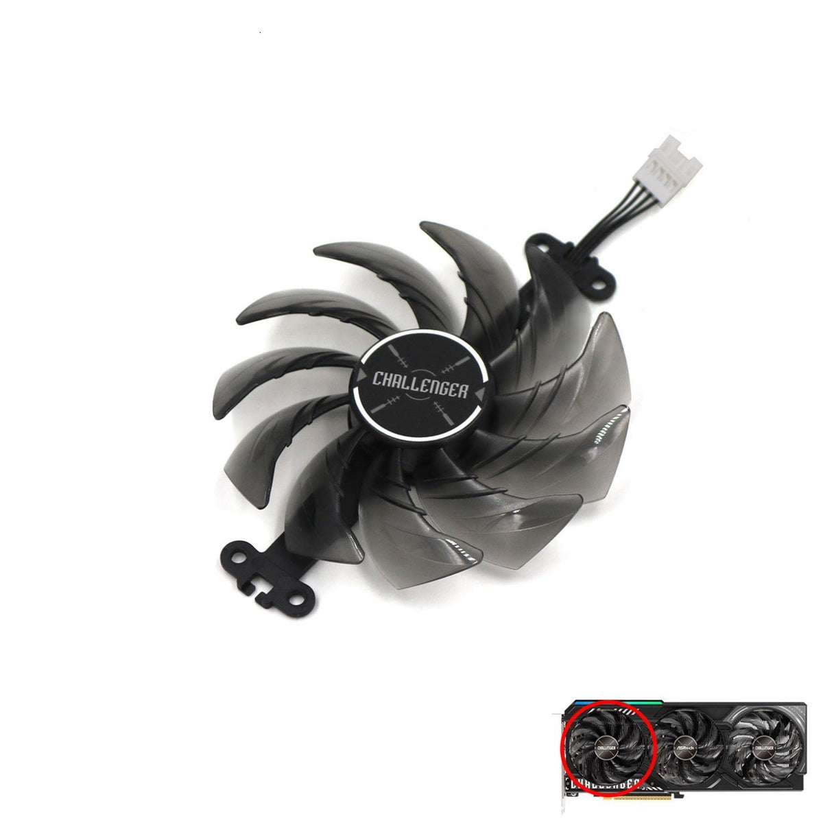 ASRock AMD Radeon RX 9070 XT Challenger Fan Replacement