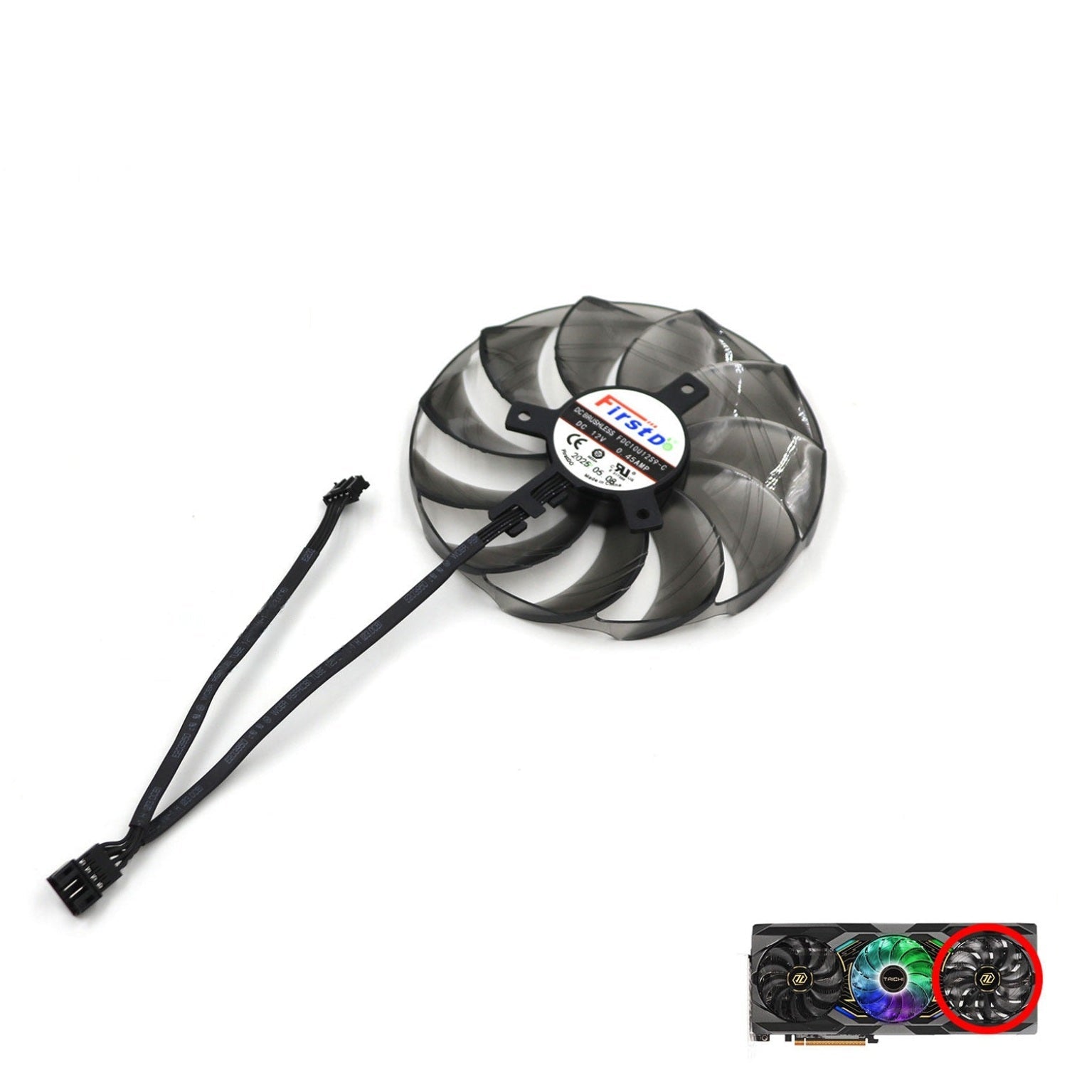 ASRock AMD Radeon RX 9070 XT Taichi Fan Replacement