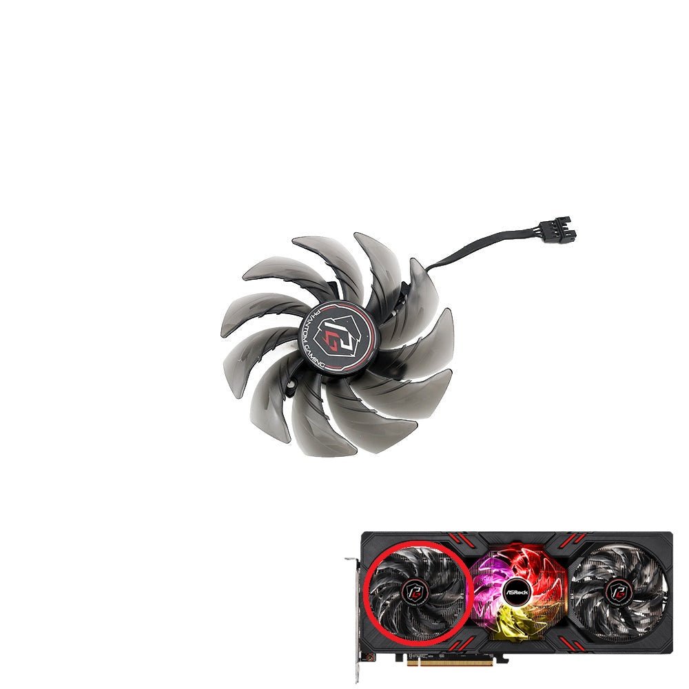 ASRock RX 6600 XT, 6650 XT, 6700 XT, 6750 XT, 6800 Phantom Gaming GPU Fan Replacement