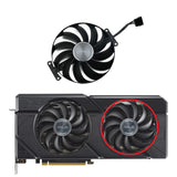 ASUS Dual GeForce RTX 7700 XT, 7800 XT, 7900 GRE OC GPU Fan Replacement