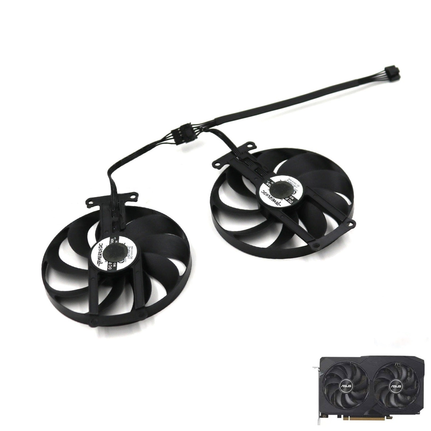 ASUS Dual Radeon RX 7600 V2 OC Edition GPU Fan Replacement