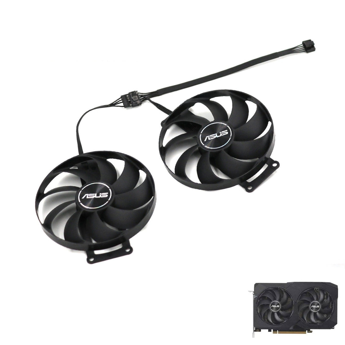 ASUS Dual Radeon RX 7600 V2 OC Edition GPU Fan Replacement