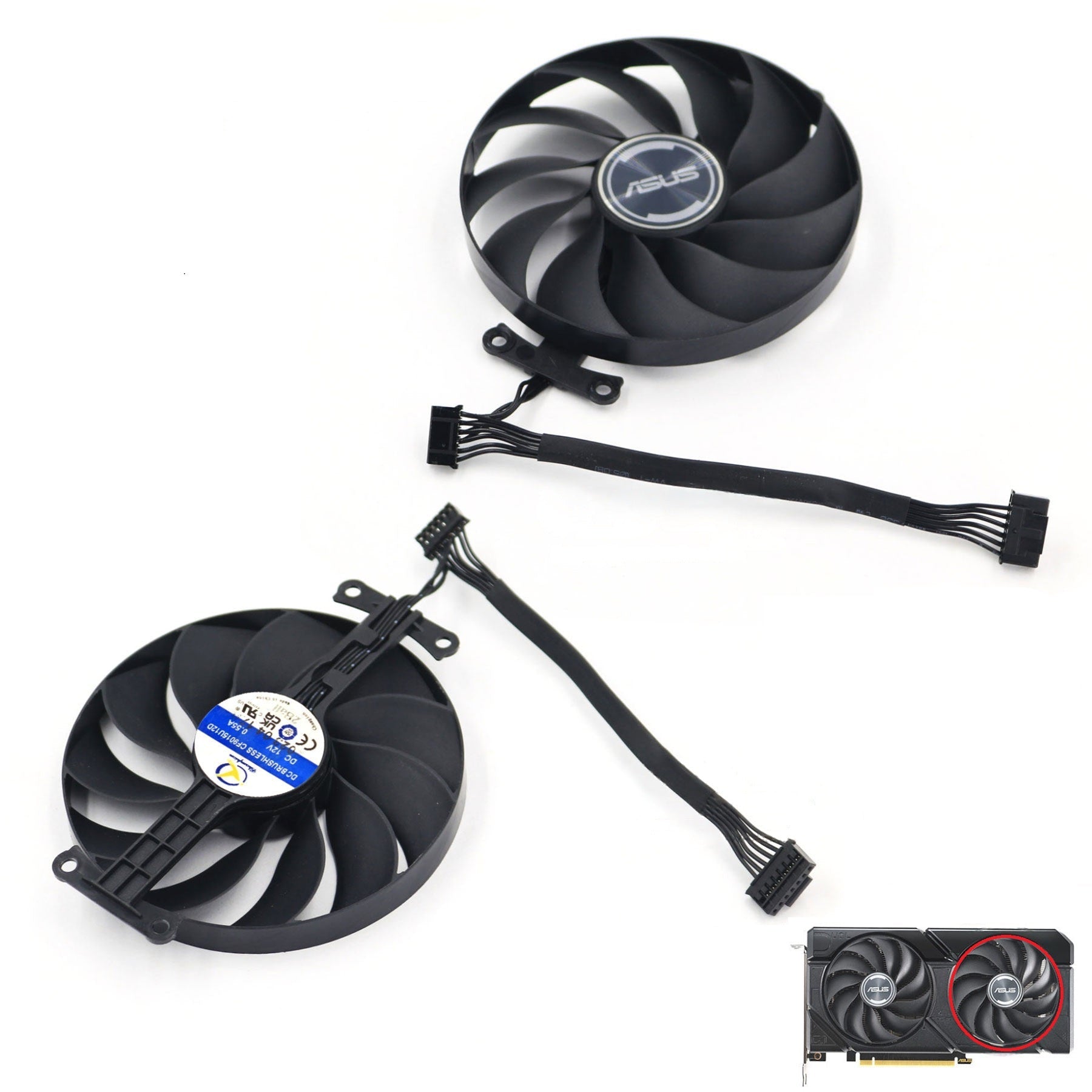 ASUS Dual RTX 4060 / 4060 Ti EVO GPU Fan Replacement