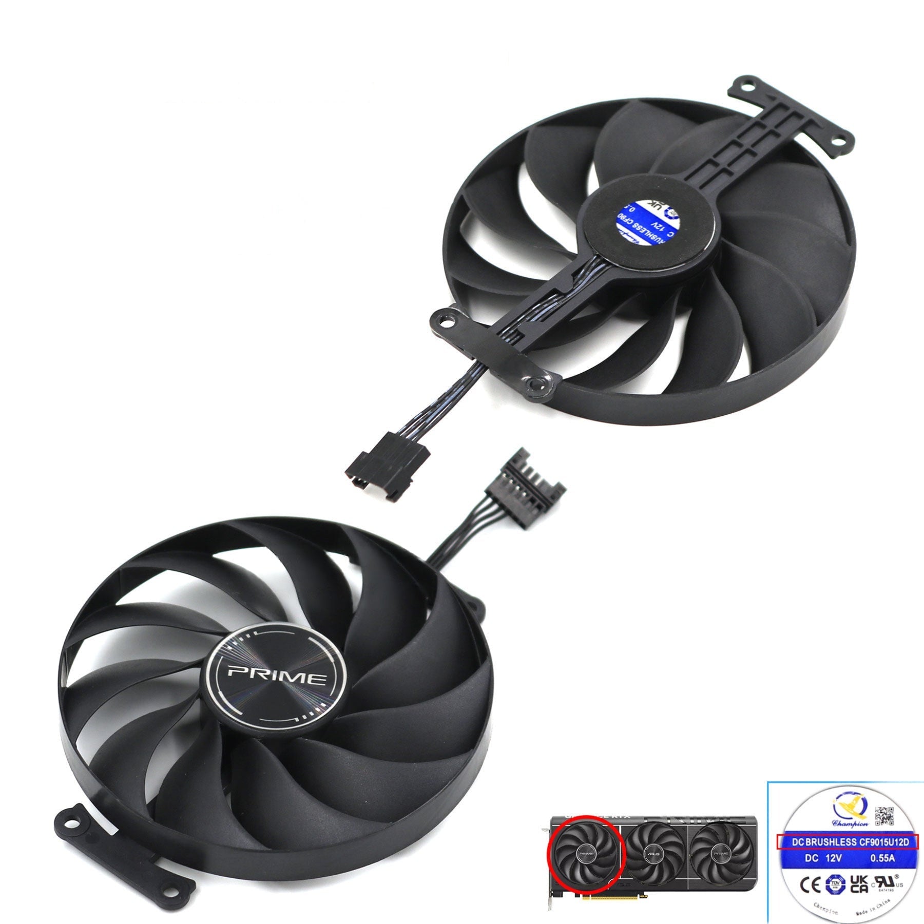 ASUS PRIME GeForce RTX 5070, 5070 Ti GPU Fan Replacement