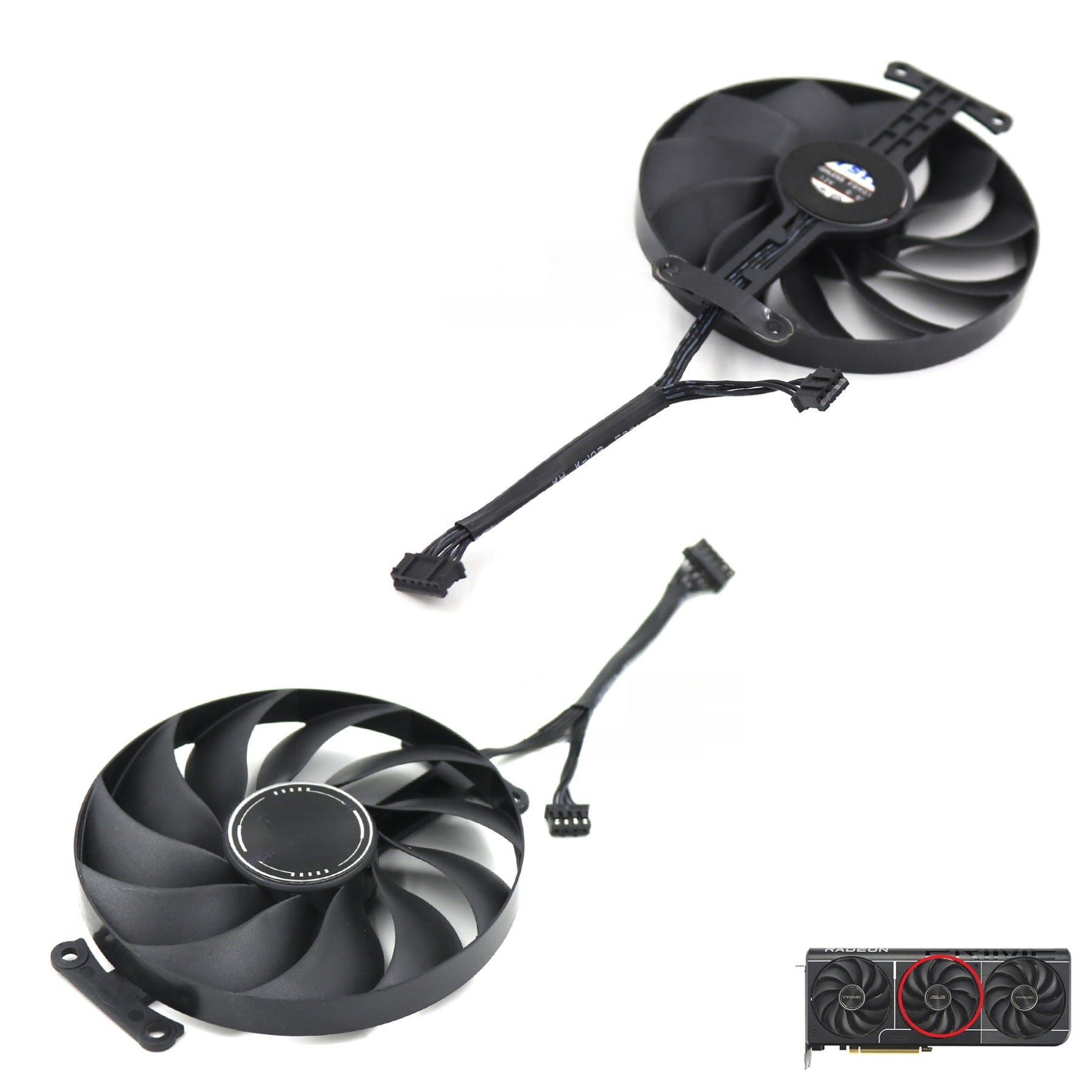 ASUS Prime Radeon RX 9060 XT GPU Fan and Shroud Replacement