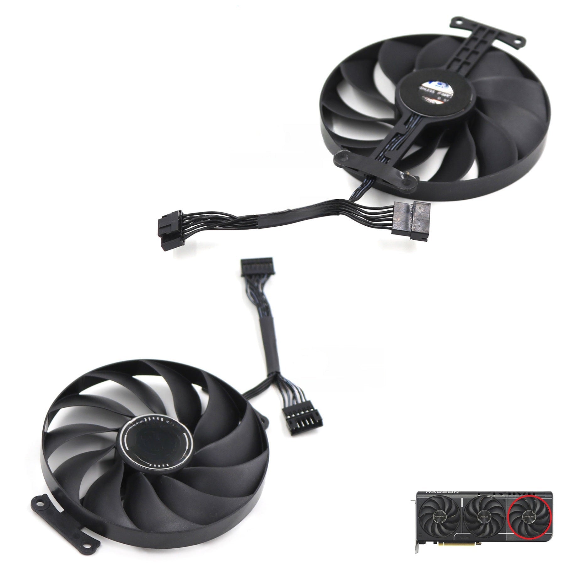 ASUS Prime Radeon RX 9060 XT GPU Fan and Shroud Replacement