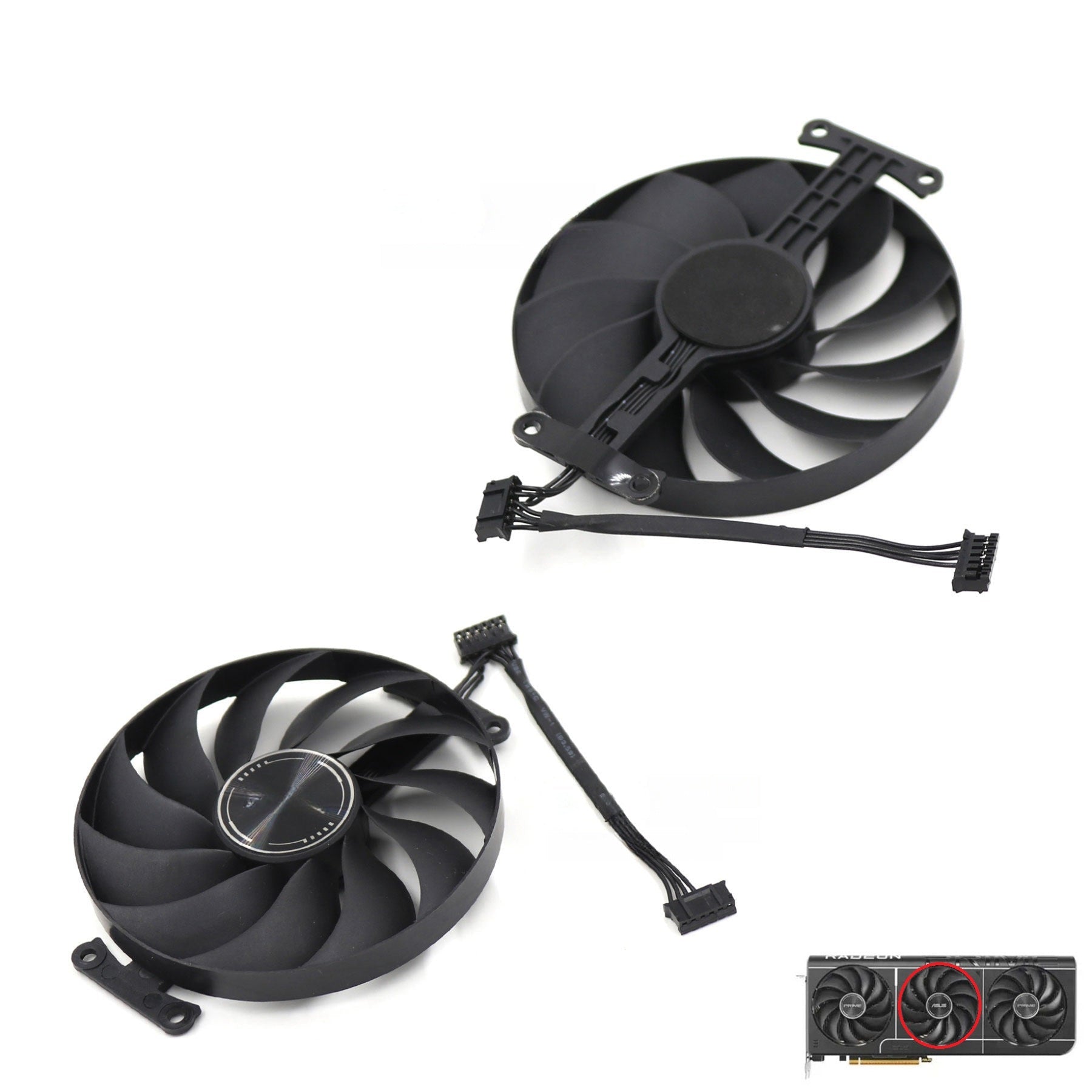 ASUS Prime Radeon RX 9070 and 9070 XT GPU Fan and Shroud Replacement