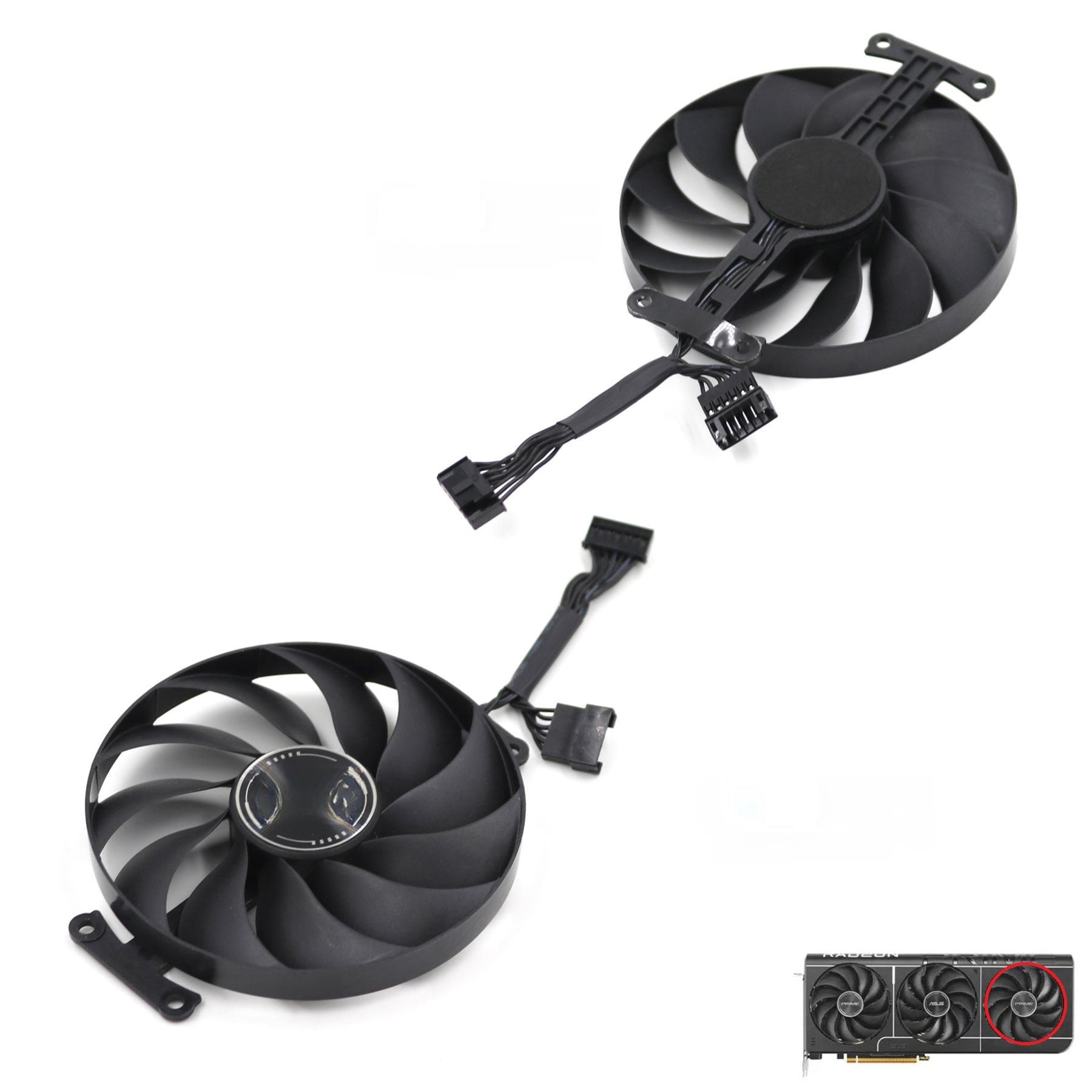 ASUS Prime Radeon RX 9070 and 9070 XT GPU Fan and Shroud Replacement
