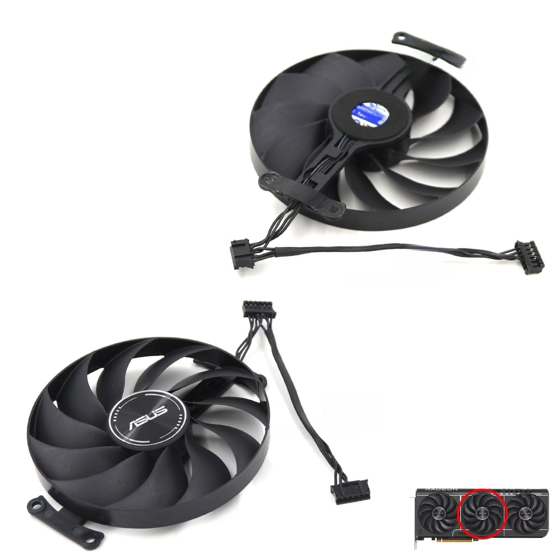 ASUS Prime Radeon RX 9070 EVO GPU Fan and Shroud Replacement