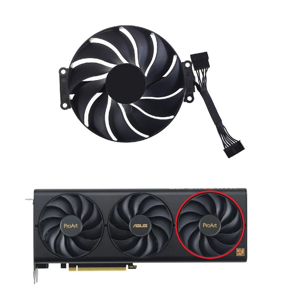 ASUS ProArt GeForce RTX 4060, 4070, 4080 (Ti) GPU Fan Replacement