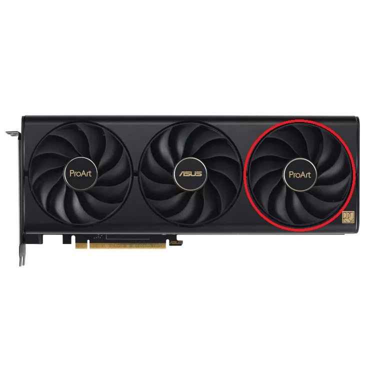Asus ProArt GeForce RTX 4060, 4070, 4080 (Ti) GPU Fan Replacement