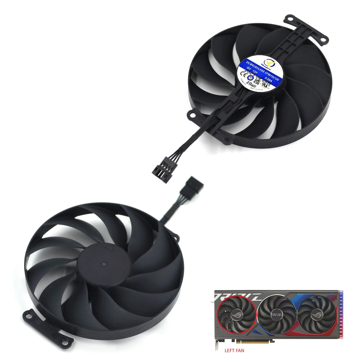 ASUS ROG STRIX GeForce RTX 4060, 4060 Ti GPU Fan Replacement