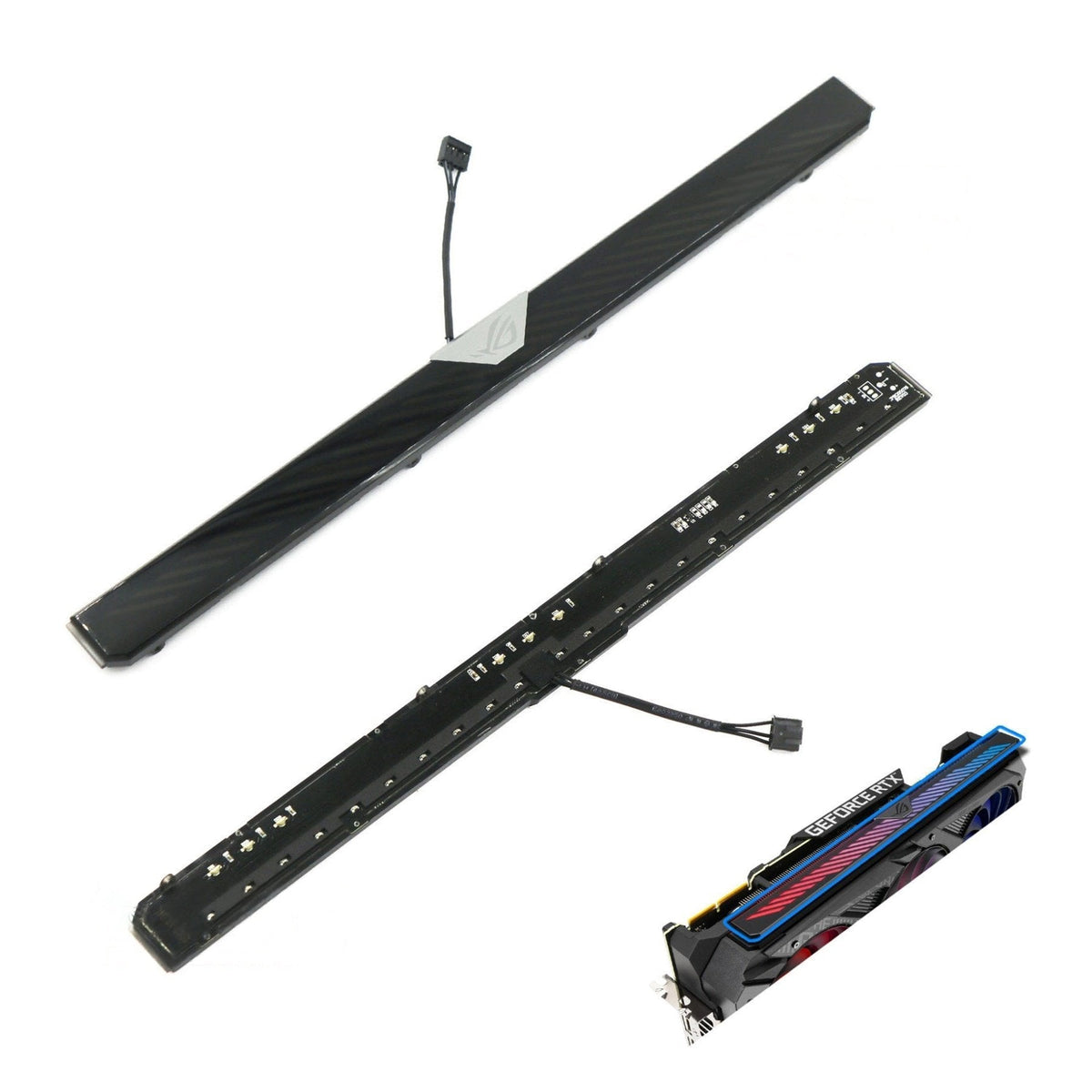 ASUS ROG STRIX RTX 3060 Ti / 3070 / 3070 Ti / 3080 / 3080 Ti / 3090 GPU Fan, Shroud and RGB Lights Replacement