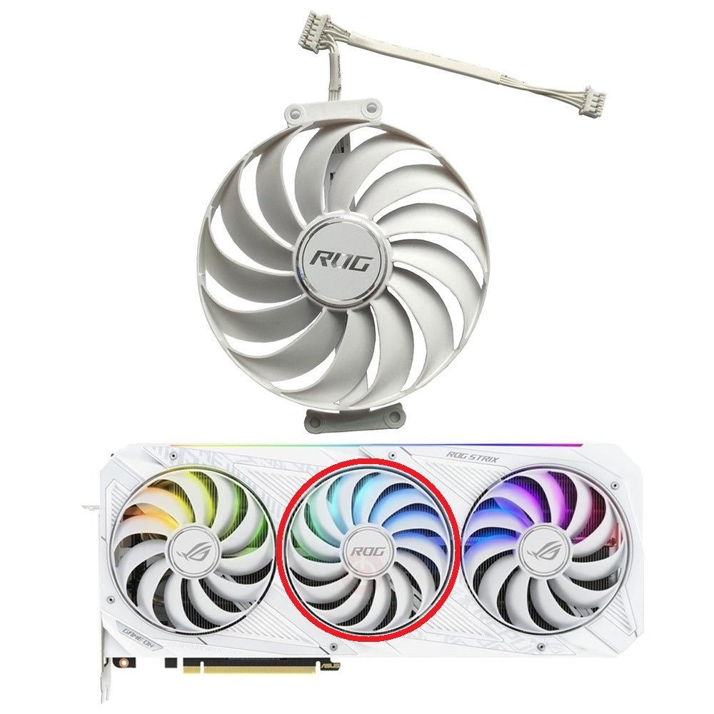 ASUS ROG STRIX RTX 3070 3080 3090 Gaming White Fan Replacement