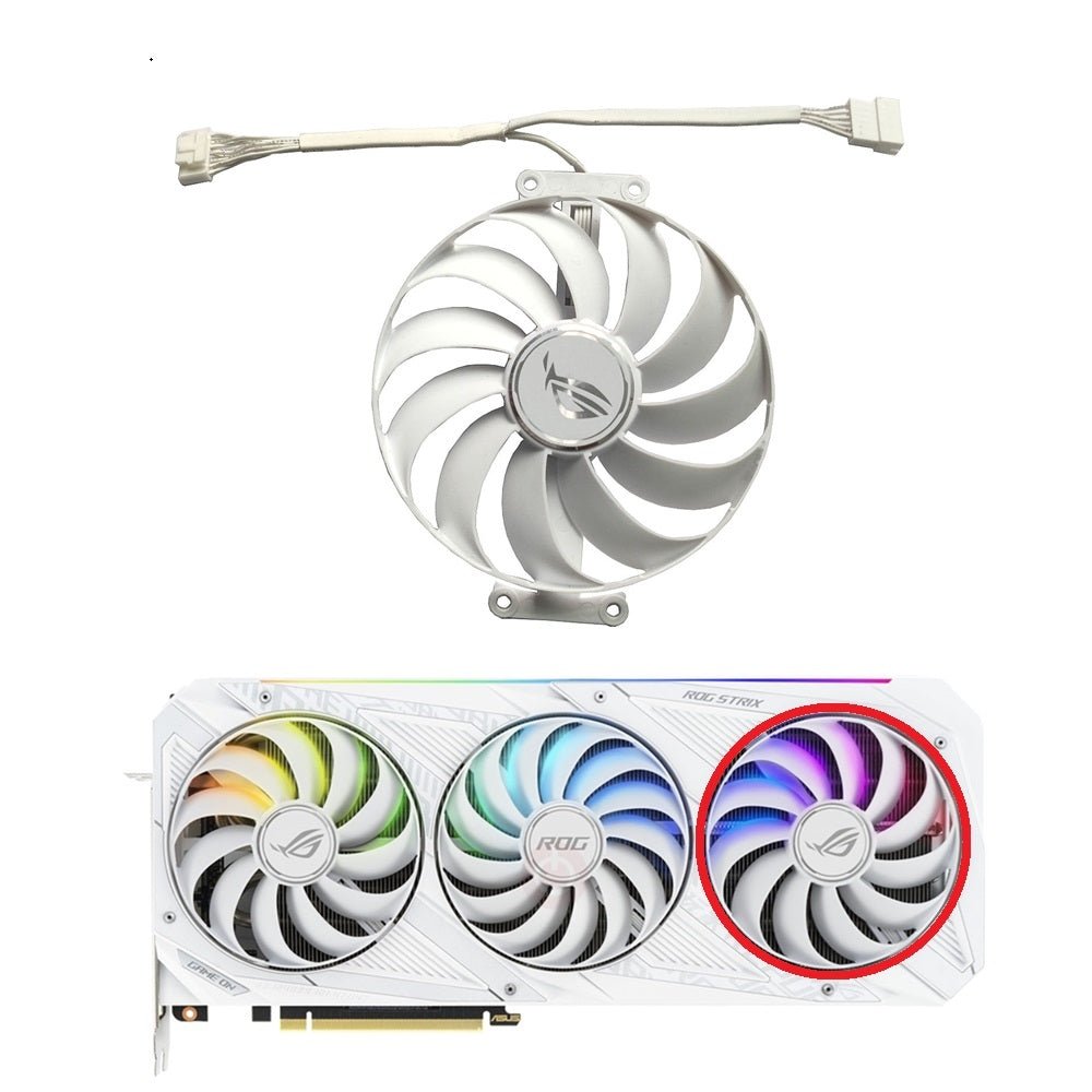 ASUS ROG STRIX RTX 3070 3080 3090 Gaming White Fan Replacement