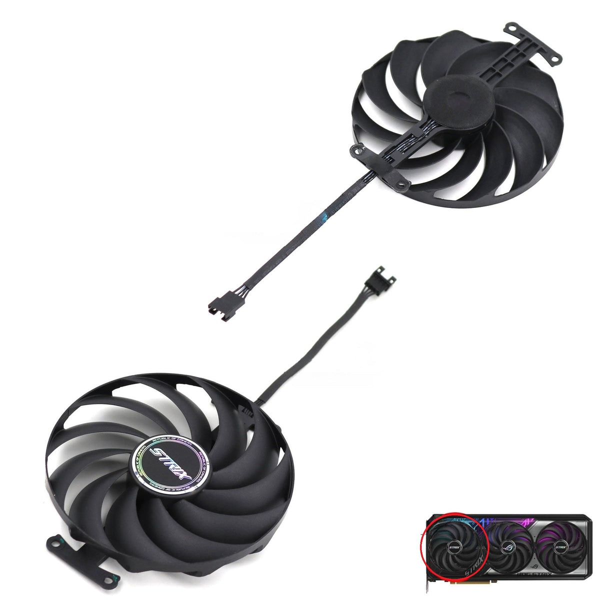 ASUS ROG STRIX RTX 5070, 5070 Ti Fan Replacement