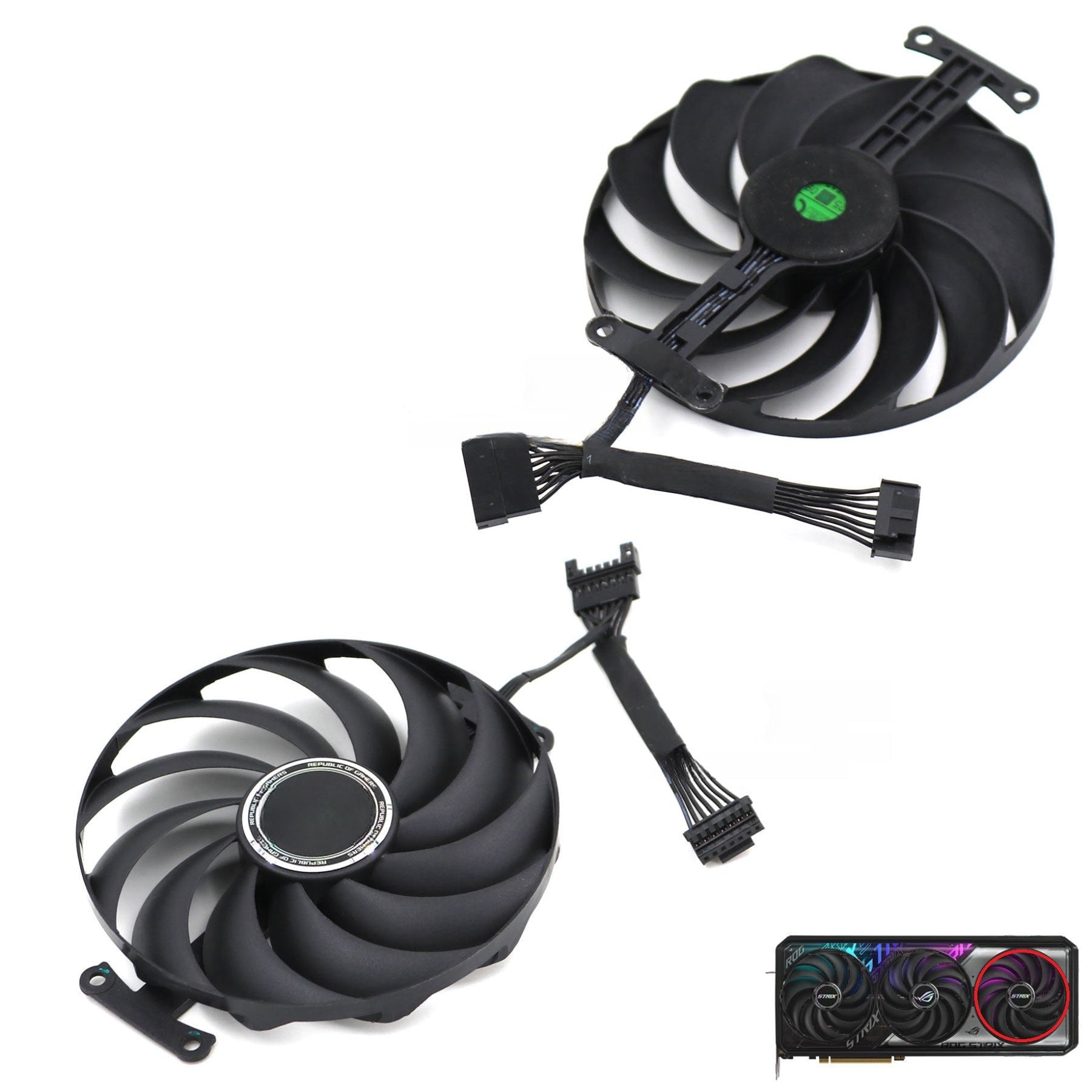 ASUS ROG STRIX RTX 5070, 5070 Ti Fan Replacement
