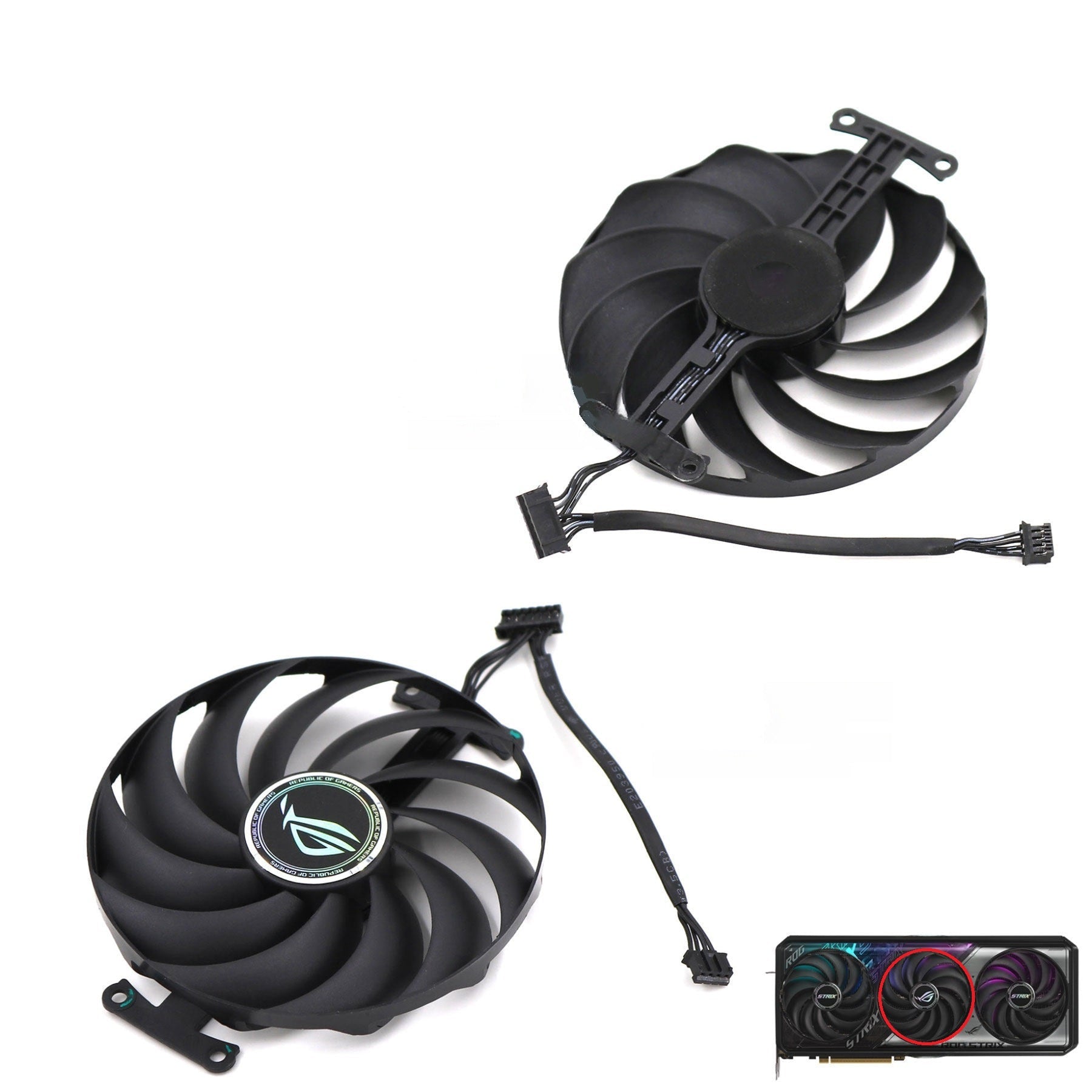 ASUS ROG STRIX RTX 5070, 5070 Ti Fan Replacement