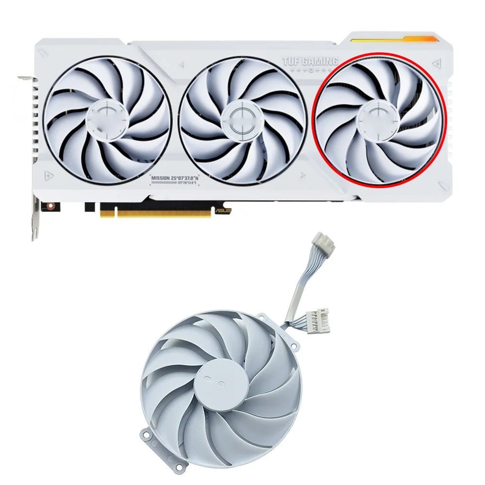 ASUS TUF Gaming GeForce RTX 4070 Ti SUPER White OC GPU Fan Replacement