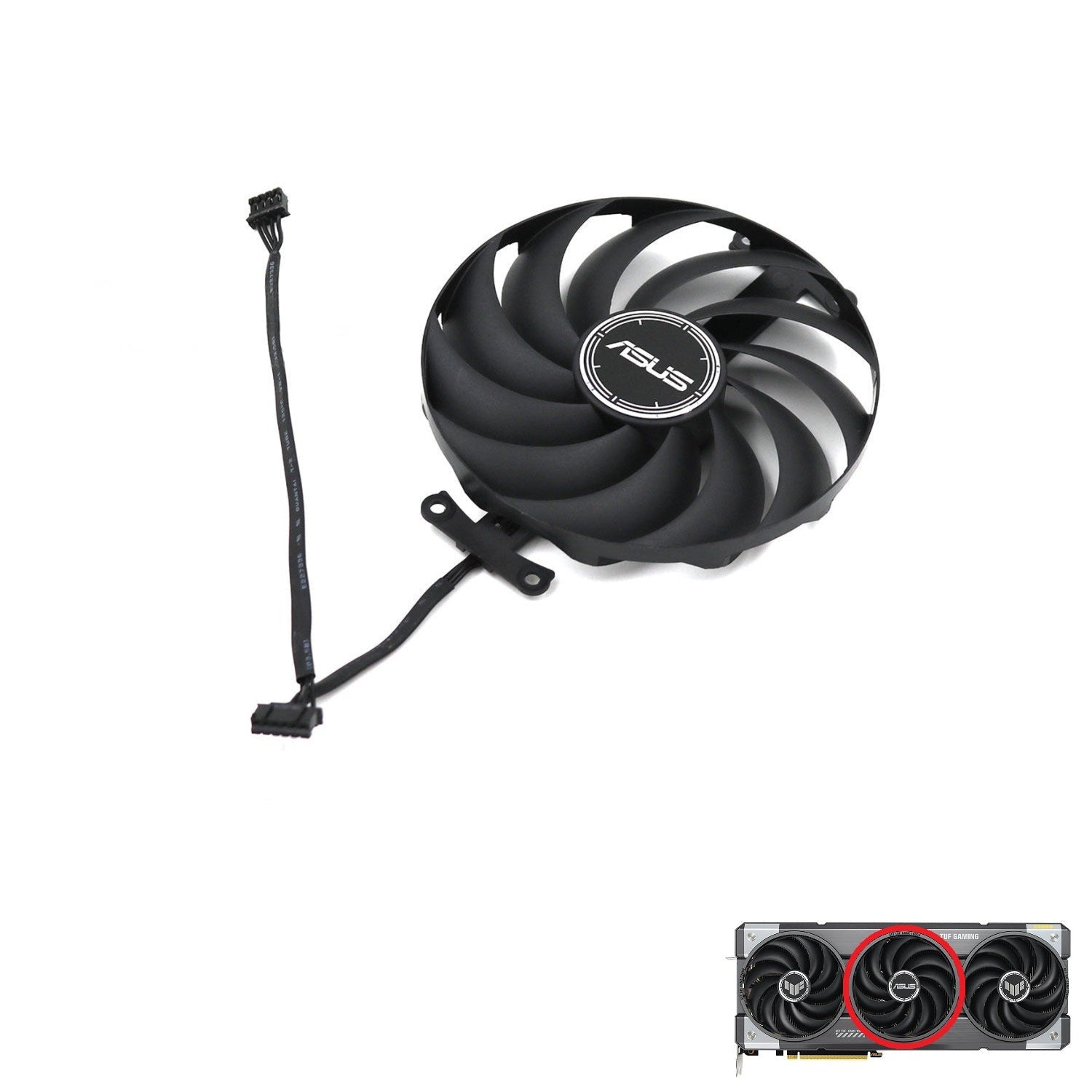 ASUS TUF Gaming GeForce RTX 5070, 5070 Ti GDDR7 GPU Fan Replacement
