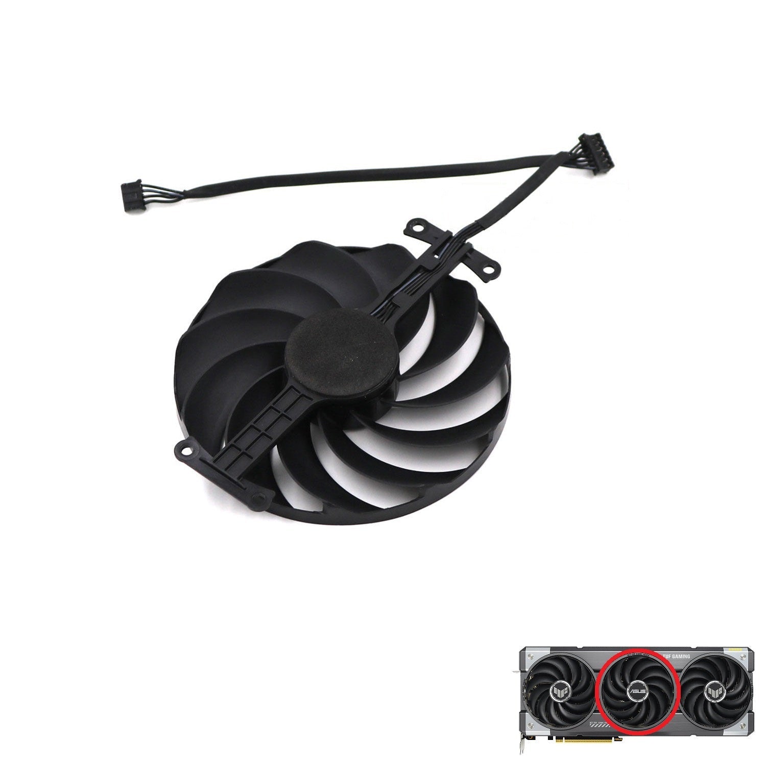 ASUS TUF Gaming GeForce RTX 5070, 5070 Ti GDDR7 GPU Fan Replacement