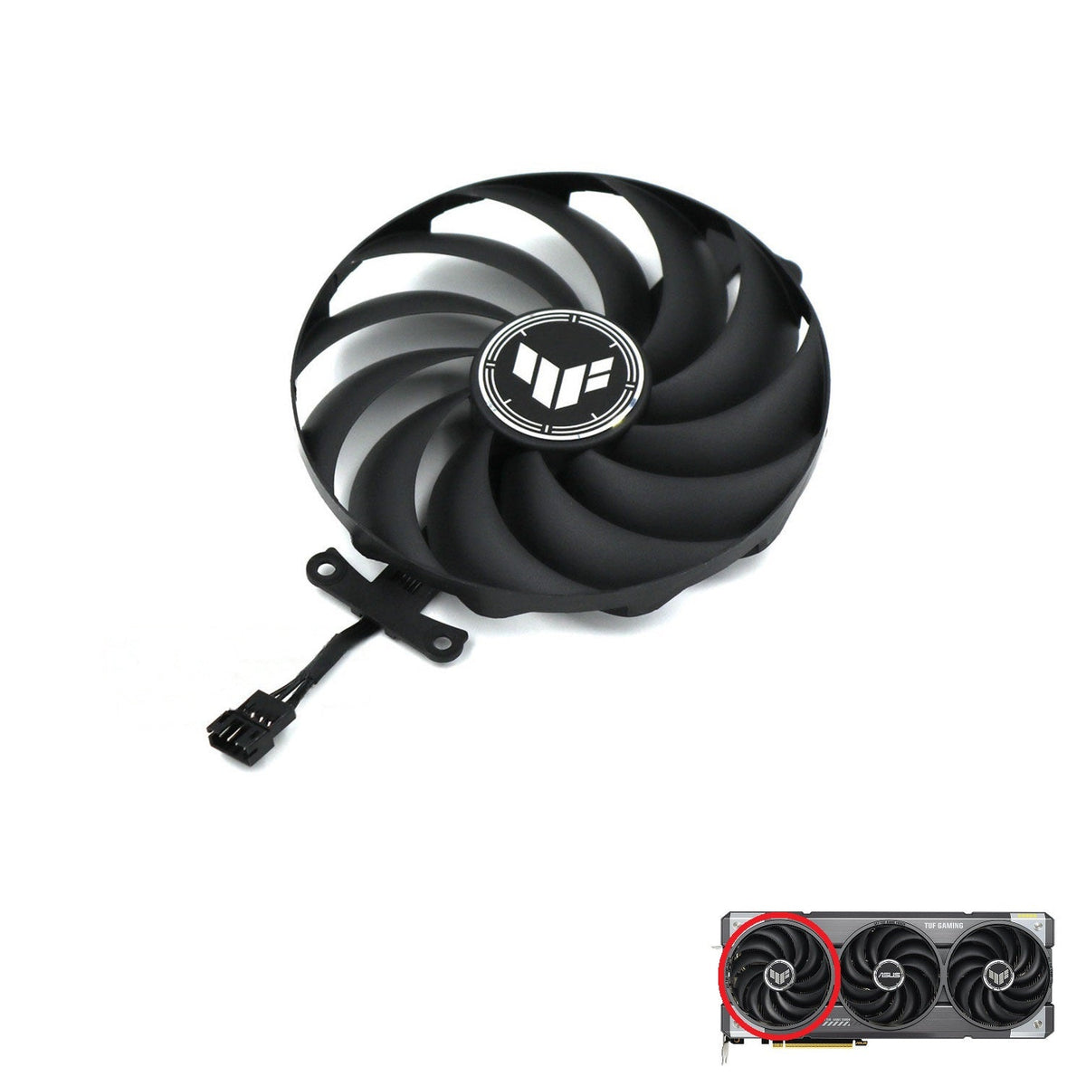 ASUS TUF Gaming GeForce RTX 5070, 5070 Ti GDDR7 GPU Fan Replacement