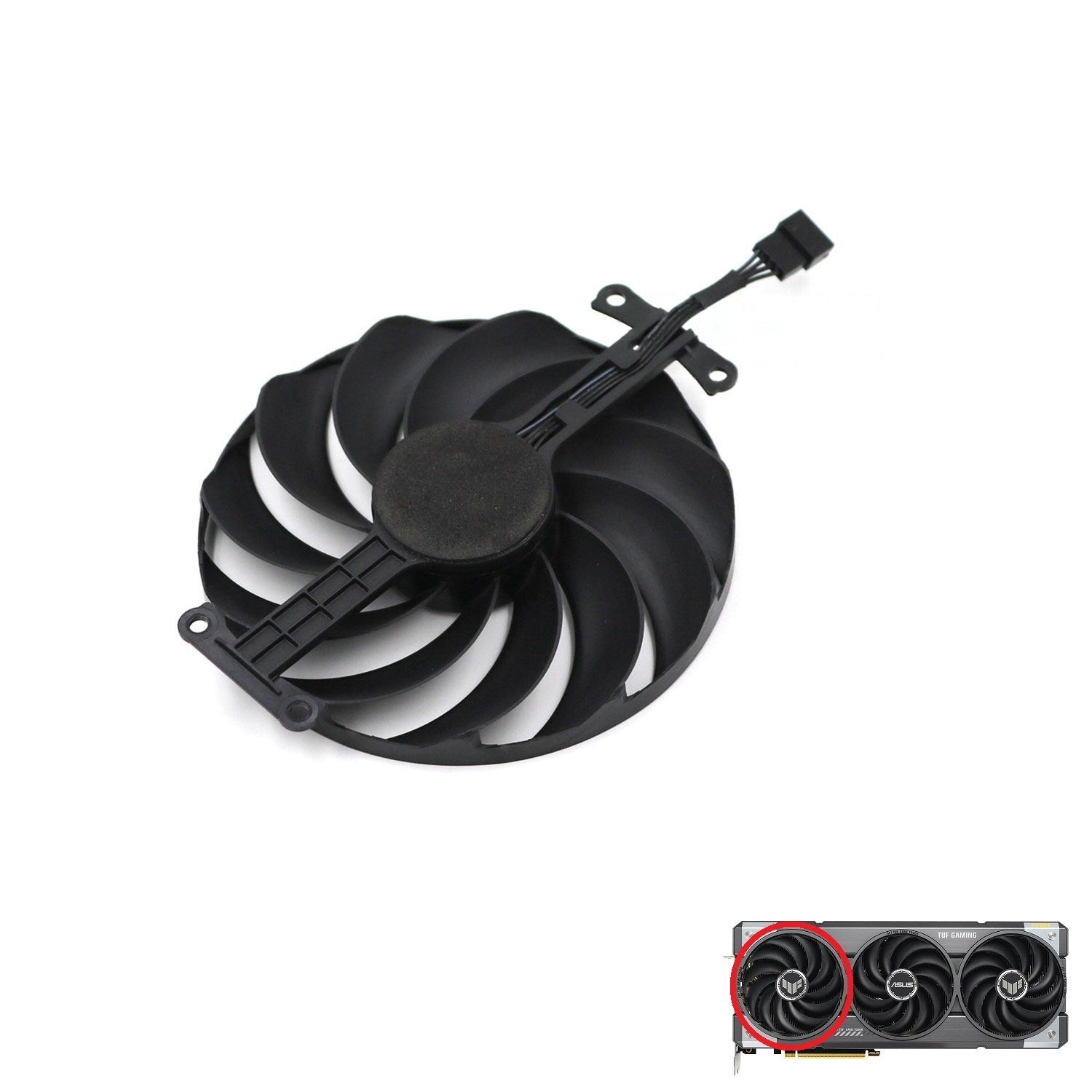 ASUS TUF Gaming GeForce RTX 5070, 5070 Ti GDDR7 GPU Fan Replacement