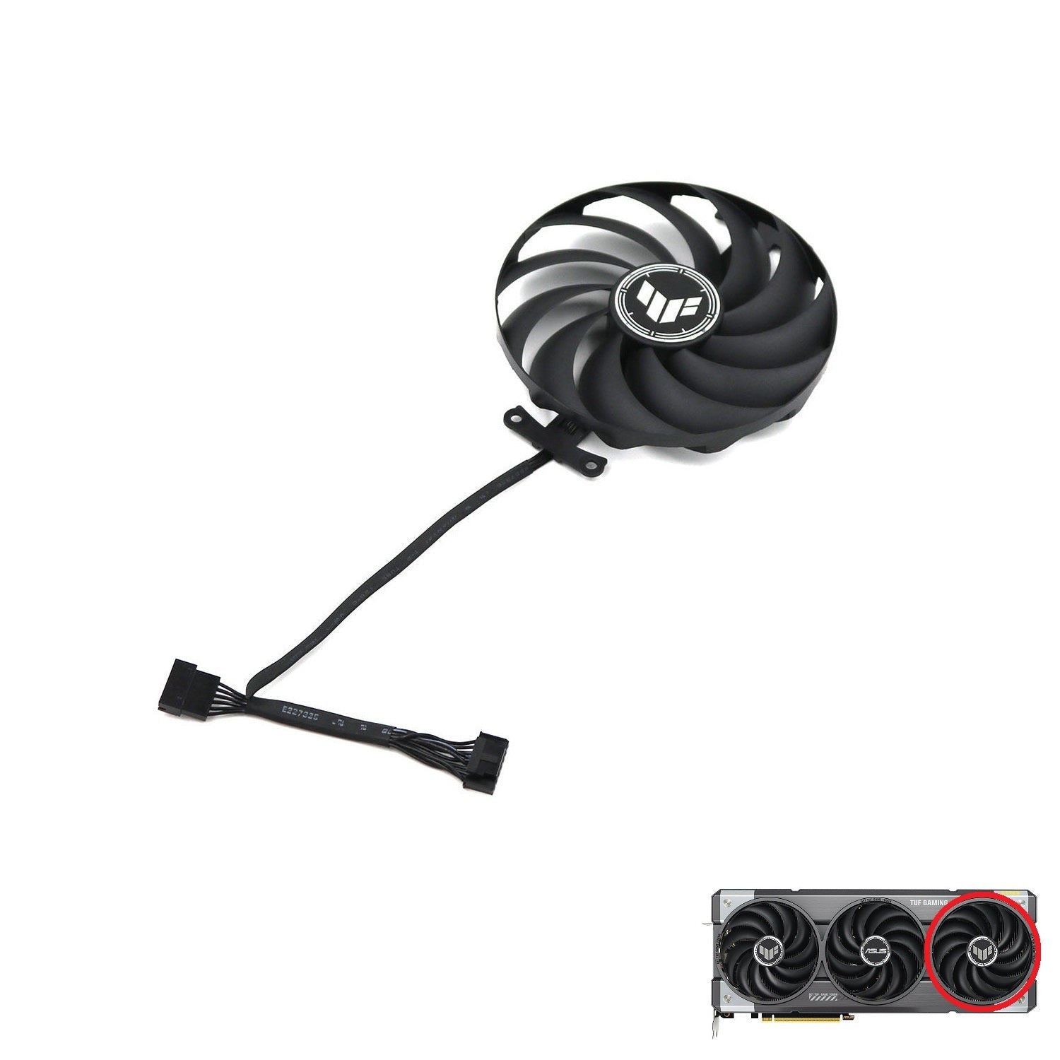 ASUS TUF Gaming GeForce RTX 5070, 5070 Ti GDDR7 GPU Fan Replacement