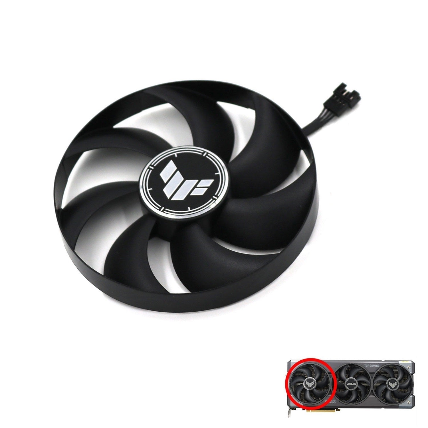 ASUS TUF Gaming GeForce RTX 5080, 5090 GDDR7 GPU Fan Replacement