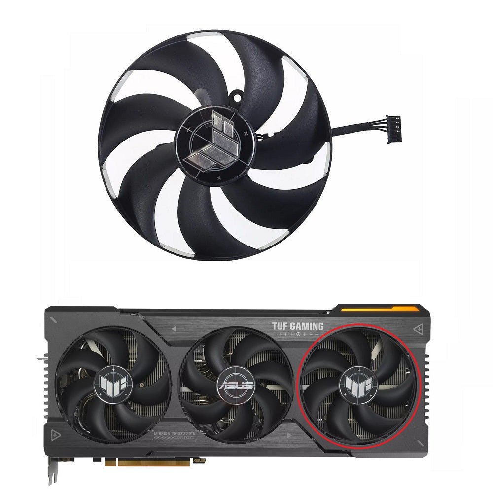 ASUS TUF Gaming Radeon RX 7900 XT, RX 7900 XTX OC GPU Fan Replacement