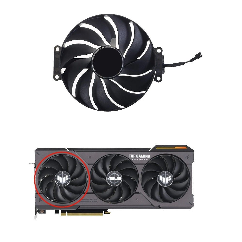 ASUS TUF Gaming RTX 4060, 4060Ti, 4070, 4070Ti SUPER GPU Fan Replacement