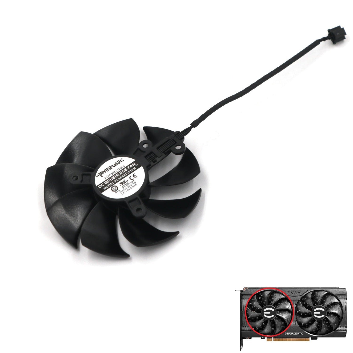 EVGA GeForce RTX 3050, 3060 & 3060 Ti XC GAMING Fan Replacement