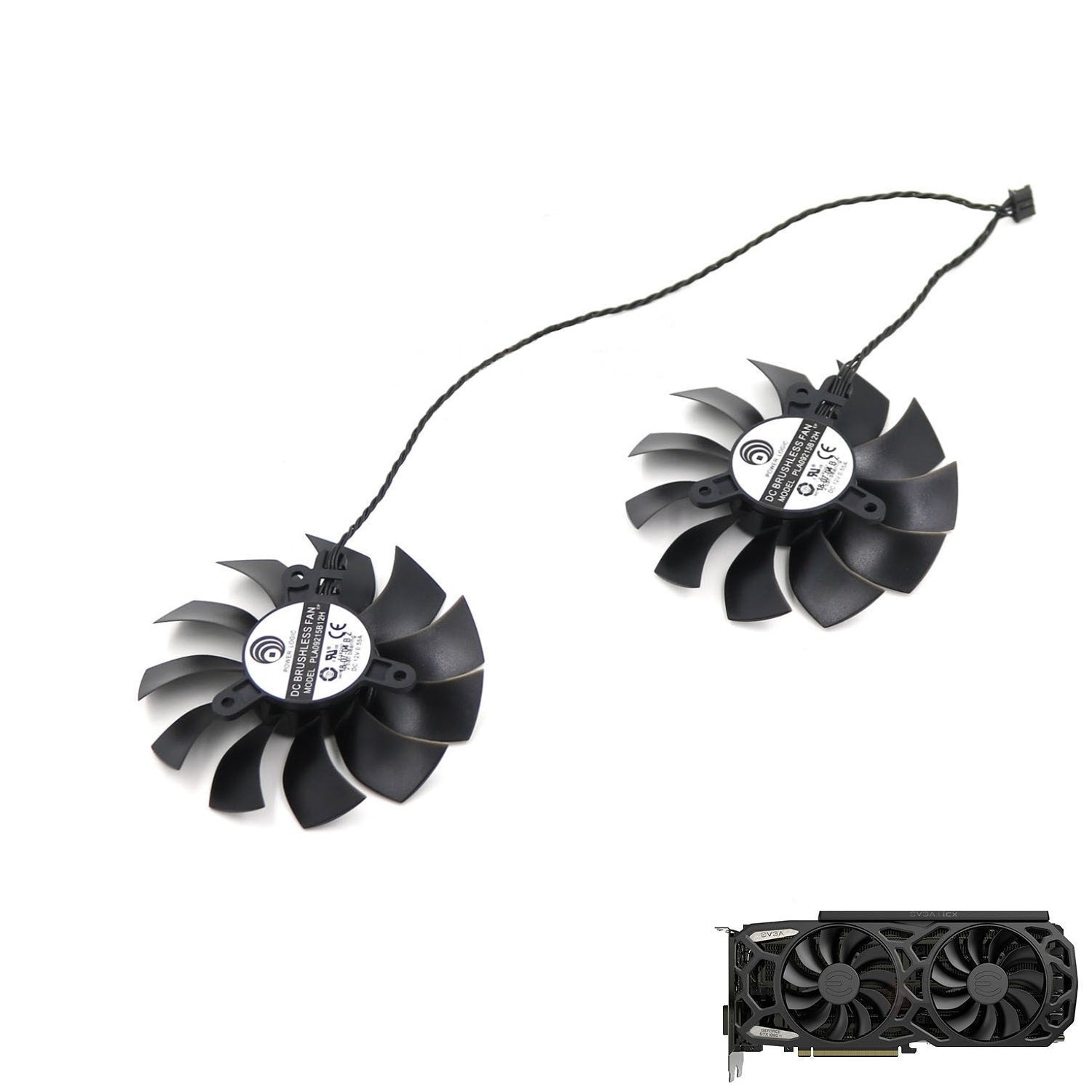 EVGA GTX 1080 Ti SC Fan Replacement Model: PLA09215B12H