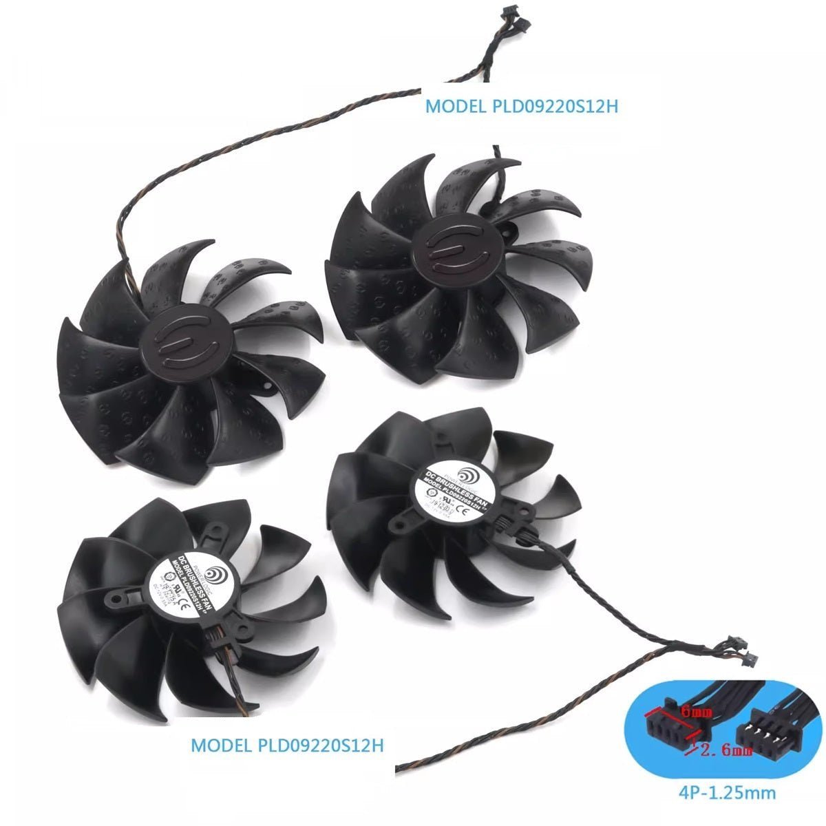 Cooler Fan For EVGA RTX 2060 2070 2080 2080ti PLA09215S12H 86mm Graphics Card EB