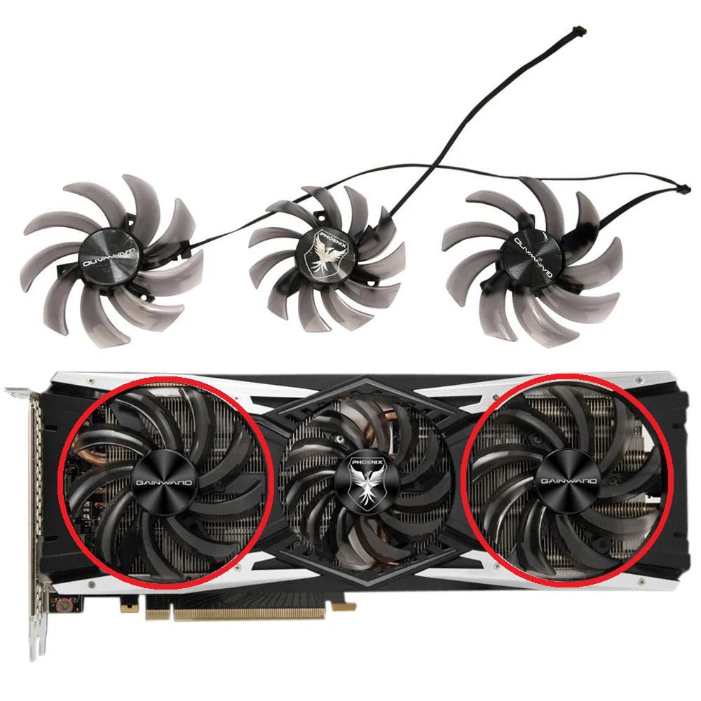 Gainward GeForce RTX 2070, 2080 PHOENIX GS GPU Fan Replacement