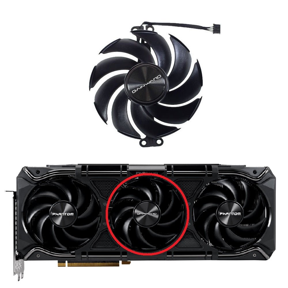 Gainward GeForce RTX 4070 Ti, 4080, 4090 Phantom GPU Fan Replacement