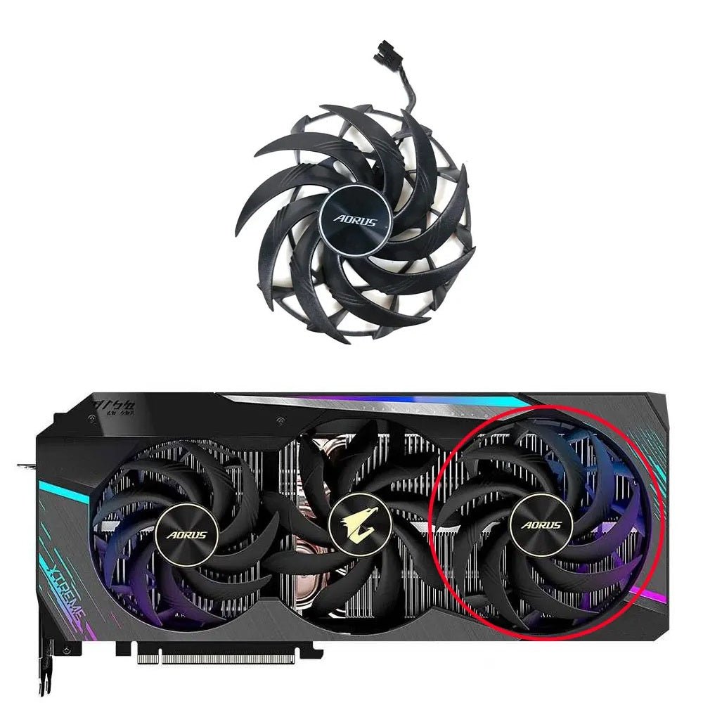 Gigabyte AORUS GeForce RTX 3080, 3080 Ti, 3090 XTREME GPU Fan Replacement