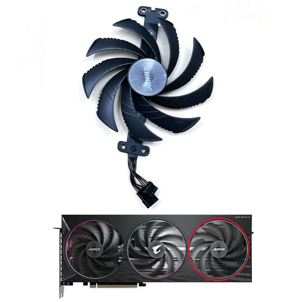 Gigabyte AORUS GeForce RTX 5060, 5060 Ti ELITE GPU Fan Replacement